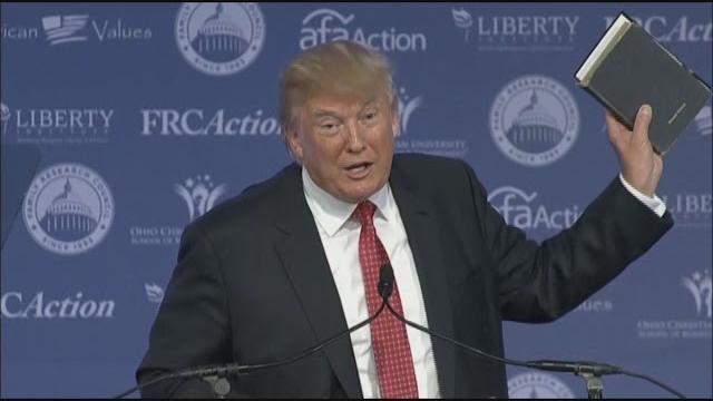Trump loves his bible. and christmas, too Trump loves his bible. and christmas, too