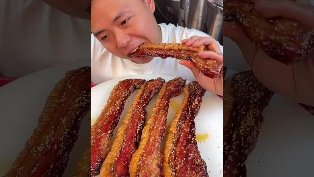 Crispy pork belly, the king of barbecue, #shorts #beef #brisket #butcher #butchering #151 Crispy pork belly, the king of barbecue, #shorts #beef #brisket #butcher #butchering #151