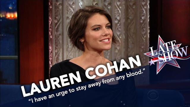 Lauren cohan can't stand the sight of blood Lauren cohan can't stand the sight of blood