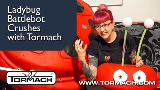 Ladybug battlebot crushes with tormach Ladybug battlebot crushes with tormach