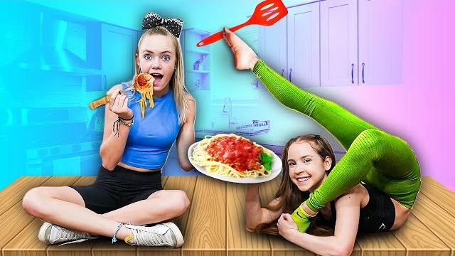 Flexibility challenge! girls vs boys! ft.@annamcnulty Flexibility challenge! girls vs boys! ft.@annamcnulty