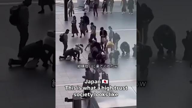 What a high trust society looks like (japan).. What a high trust society looks like (japan)..