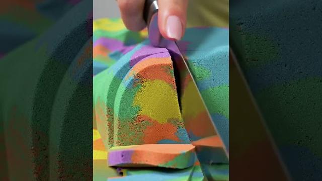Rainbow kinetic sand asmr bliss Rainbow kinetic sand asmr bliss