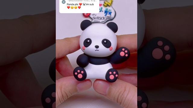Panda #clay #clayart #panda #shots Panda #clay #clayart #panda #shots