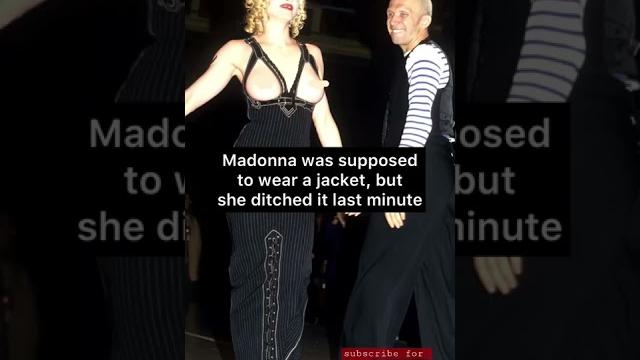 Madonna walked topless on runway Madonna walked topless on runway