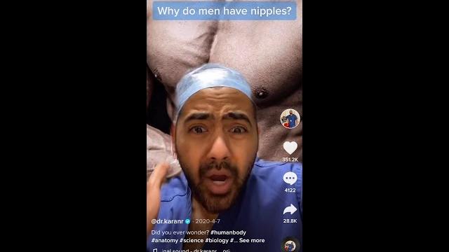 Doctor reacts to why men have nipples? #shorts Doctor reacts to why men have nipples? #shorts