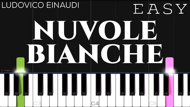 Ludovico einaudi - nuvole bianche | easy piano tutorial Ludovico einaudi - nuvole bianche | easy piano tutorial