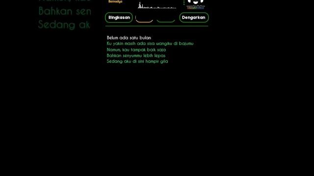 Bernadya - satu bulan (lirik) Bernadya - satu bulan (lirik)