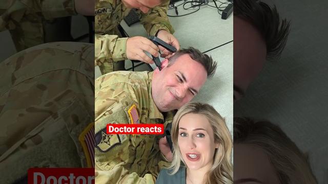 Guess what they pulled out of his ear! Guess what they pulled out of his ear!