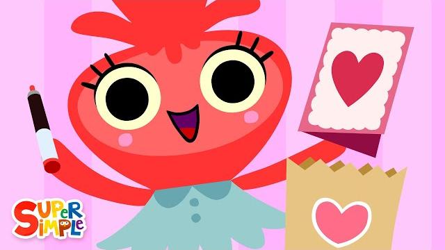 Making a card for my valentine | music for kids | super simple songs Making a card for my valentine | music for kids | super simple songs