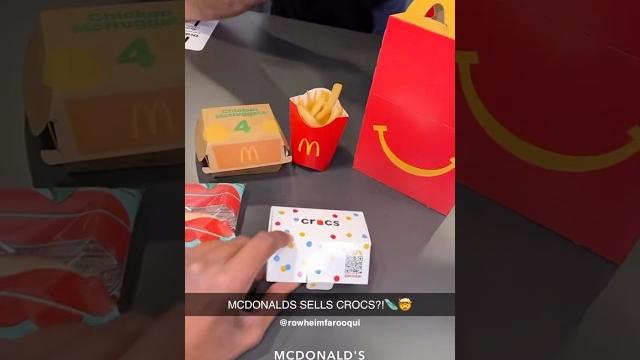Mcdonalds sells crocs?! 🩴 Mcdonalds sells crocs?! 🩴