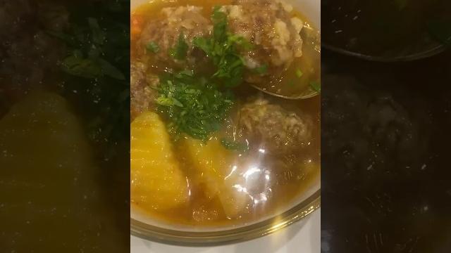 Oʻzbekona teftel shoʻrva/  такой вкусный суп с тефтелями /meatball soup#teftel# тефтель#суп# Oʻzbekona teftel shoʻrva/  такой вкусный суп с тефтелями /meatball soup#teftel# тефтель#суп#