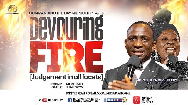 Commanding the day midnight prayer || devouring fire - judgement in all facets || 16-06-2025 Commanding the day midnight prayer || devouring fire - judgement in all facets || 16-06-2025