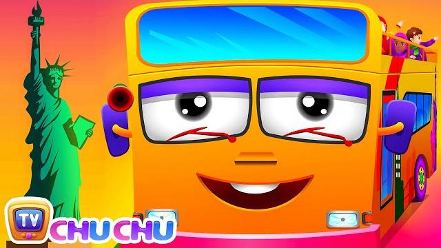 Wheels on the bus | new york city | popular nursery rhyme by chuchu tv Wheels on the bus | new york city | popular nursery rhyme by chuchu tv