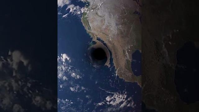 Size comparison between the earth and a black hole the mass of the sun. #blackhole #space Size comparison between the earth and a black hole the mass of the sun. #blackhole #space