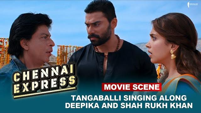 Tangaballi singing along deepika and shah rukh khan | movie scene | chennai express Tangaballi singing along deepika and shah rukh khan | movie scene | chennai express