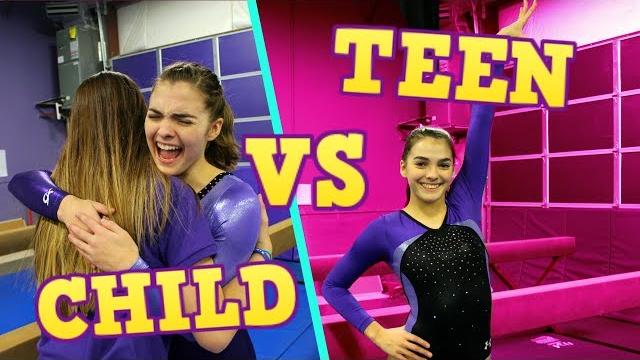 Child you vs teen you: gymnastics meet Child you vs teen you: gymnastics meet