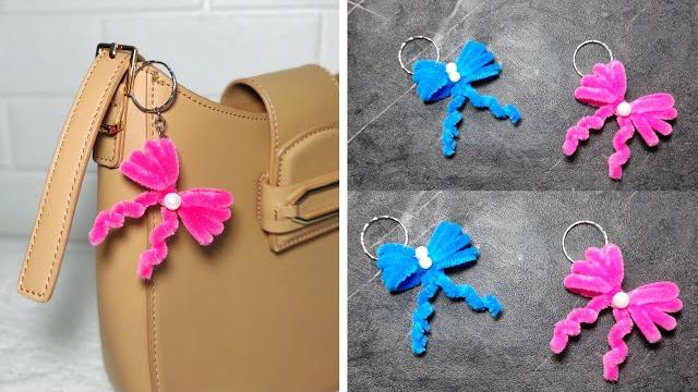 How to make pipe cleaner craft - how to make bow with pipe cleaner - pipe cleaner keychain How to make pipe cleaner craft - how to make bow with pipe cleaner - pipe cleaner keychain