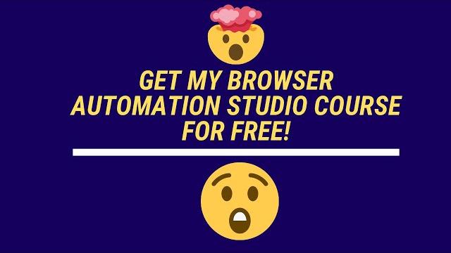 Free browser automation studio course :) Free browser automation studio course :)