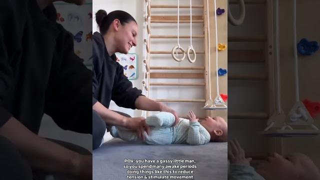 Mobility for my gassy baby! #colicbaby Mobility for my gassy baby! #colicbaby
