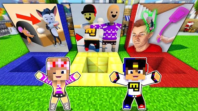 Portal of cats, mice, bugs, and clay figures in minecraft! girl video trolling minecraft Portal of cats, mice, bugs, and clay figures in minecraft! girl video trolling minecraft