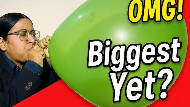 Asmr girl blowing big balloon | b2p | Asmr girl blowing big balloon | b2p |
