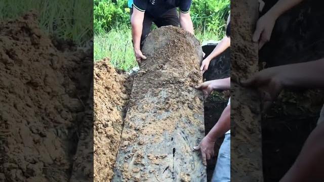 Opening up a 52 year old coffin #shorts Opening up a 52 year old coffin #shorts