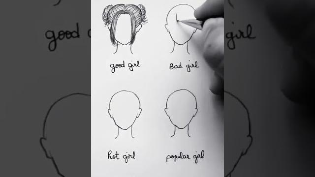 Anime hairstyle drawing | how to draw anime hairstyles | drawing tutorials | beginners tutorials Anime hairstyle drawing | how to draw anime hairstyles | drawing tutorials | beginners tutorials