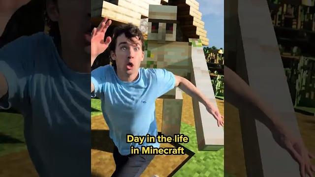 Day in the life in minecraft Day in the life in minecraft