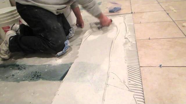 How to spread thinset for tile How to spread thinset for tile