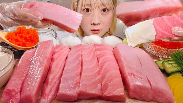 Asmr tuna sashimi【mukbang/ eating sounds】【english subtitles】 Asmr tuna sashimi【mukbang/ eating sounds】【english subtitles】
