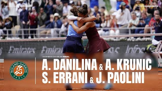 Highlights danilina/krunic vs errani/paolini women's doubles final | roland-garros 2025 Highlights danilina/krunic vs errani/paolini women's doubles final | roland-garros 2025