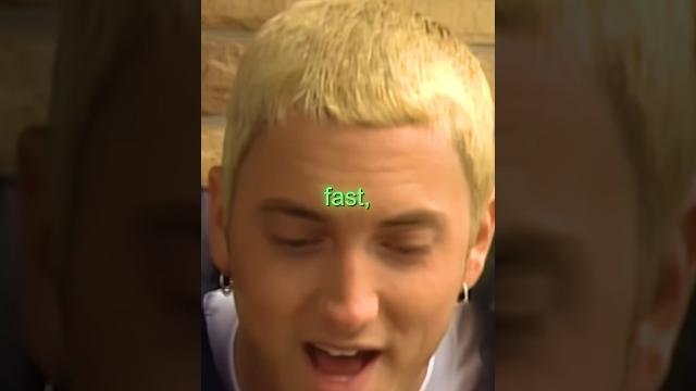 Why eminem raps so fast Why eminem raps so fast