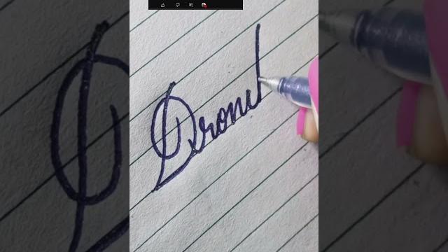 Writing a name "dronika" in calligraphy #shorts #youtubeshorts #ytshorts #shortsfeed #calligraphy Writing a name "dronika" in calligraphy #shorts #youtubeshorts #ytshorts #shortsfeed #calligraphy