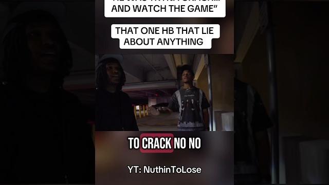 He was tryna crack… and watch the game He was tryna crack… and watch the game
