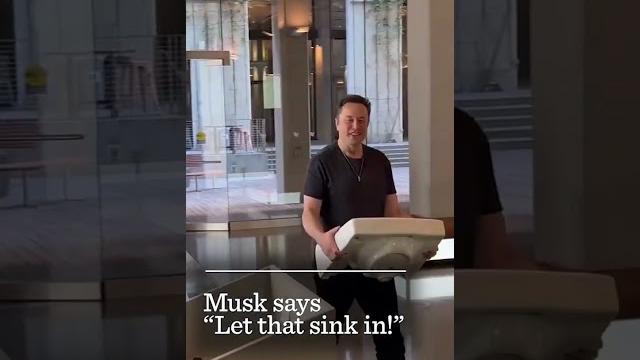 Watch elon musk enter twitter hq! #shorts Watch elon musk enter twitter hq! #shorts