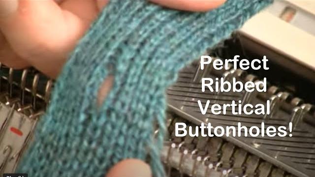 Knitted vertical buttonhole by diana sullivan Knitted vertical buttonhole by diana sullivan