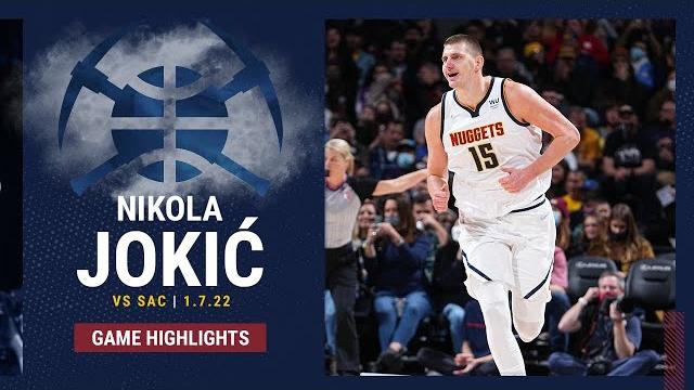 Highlights: nikola jokić drops 33 points, 10 rebounds in win vs. sacramento kings (01/07/2022) Highlights: nikola jokić drops 33 points, 10 rebounds in win vs. sacramento kings (01/07/2022)