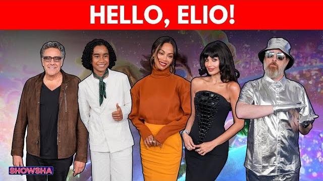 Zoe saldaña, jameela jamil, brad garrett, brendan hunt, yonas kibreab attend elio premiere in the us Zoe saldaña, jameela jamil, brad garrett, brendan hunt, yonas kibreab attend elio premiere in the us