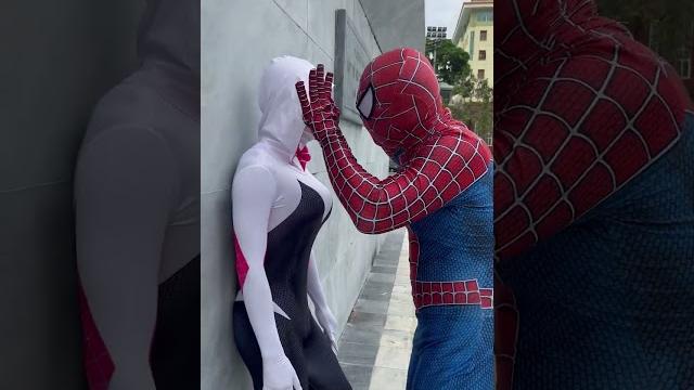 Spider man prank deadpool voodoo power #shorts tiktok Spider man prank deadpool voodoo power #shorts tiktok