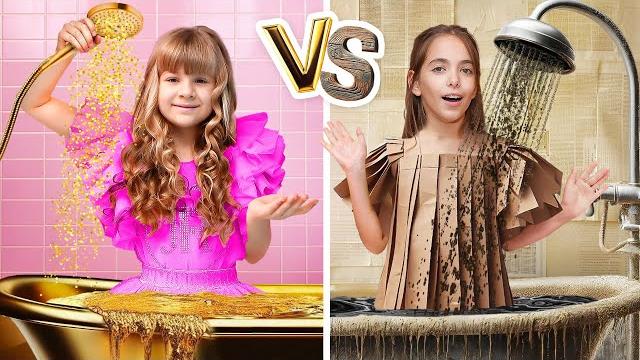 Rich vs broke princess + more diana and roma challenges Rich vs broke princess + more diana and roma challenges