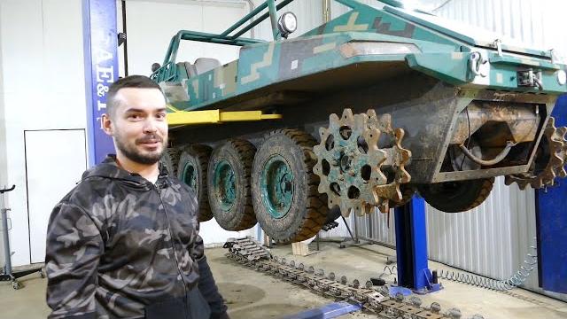 Доработали самодельный вездеход. выдержат ли гусеницы? Доработали самодельный вездеход. выдержат ли гусеницы?