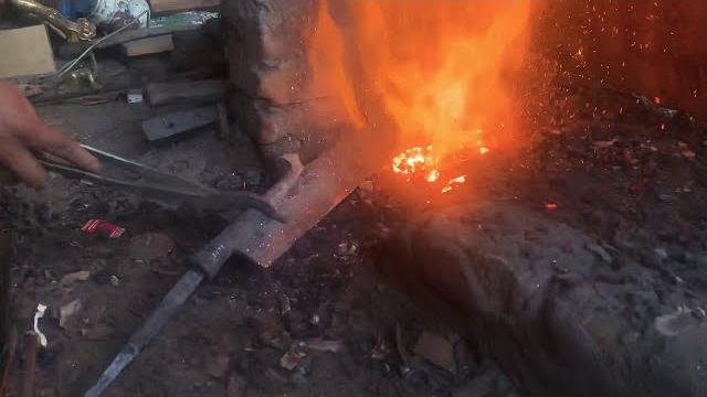 Water tempering on ram dao Water tempering on ram dao