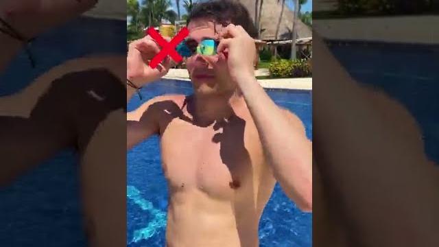 How not to wear a swim cap! How not to wear a swim cap!
