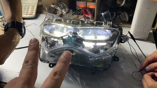 Gmsx&n-max 155原廠led大燈亮度比較pk Gmsx&n-max 155原廠led大燈亮度比較pk