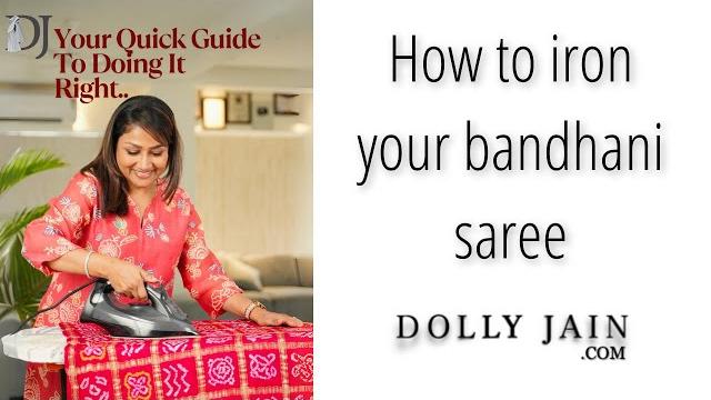 Save your bandhini saree from ironing disaster Save your bandhini saree from ironing disaster