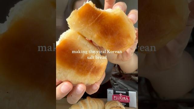 Making the viral korean salt bread! Making the viral korean salt bread!