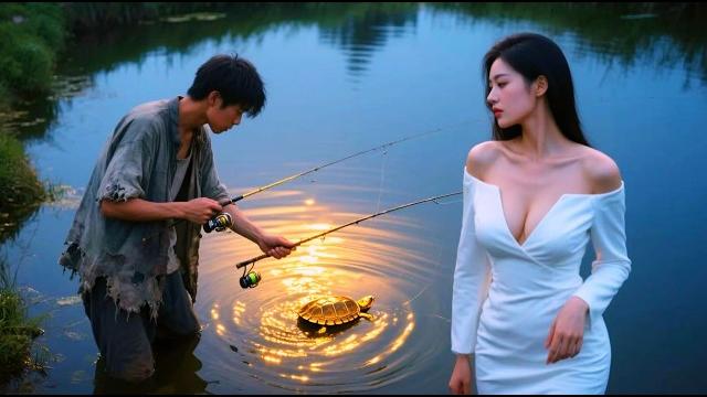 Mocked angler catches 800-yr turtle, saves ceo’s life—she comes next day with billions to marry! Mocked angler catches 800-yr turtle, saves ceo’s life—she comes next day with billions to marry!