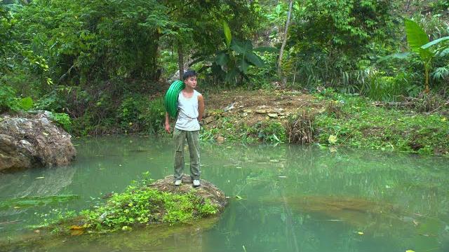Renovating fish ponds. discovering and bringing clean water into use. life off the grid |thanh duong Renovating fish ponds. discovering and bringing clean water into use. life off the grid |thanh duong
