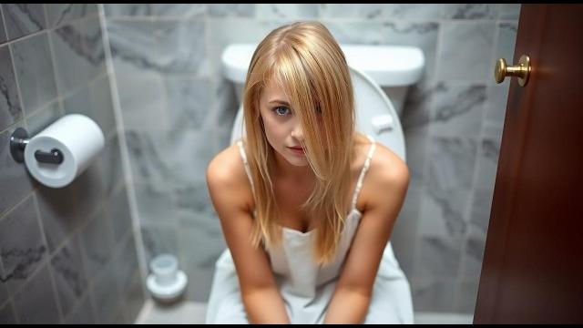 Cute girl poop in toilet potty time #poop Cute girl poop in toilet potty time #poop